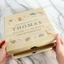 Personalised Safari Animals Large Wooden Keepsake Box, thumbnail 3 of 6