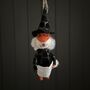 Wool Fox Witch Hanging Halloween Decoration, thumbnail 1 of 2