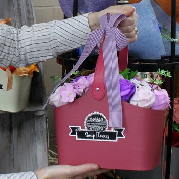 Pink Roses Bouquet Gift Basket | Everlasting Roses, 3 of 3