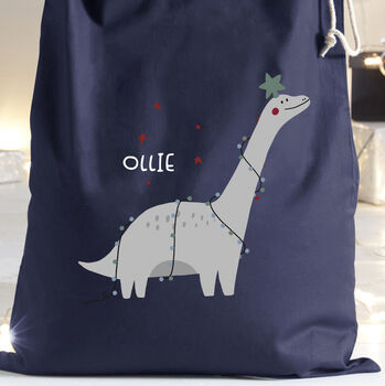 Personalised Dinosaur Santa Sack, 2 of 2