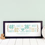Personalised Double Coordinates Print, thumbnail 2 of 9