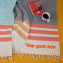 Personalised Cotton Larger Beach Towel, Shawl, thumbnail 1 of 12