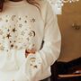 Embroidered Christmas Night Sky Sweater, thumbnail 2 of 5