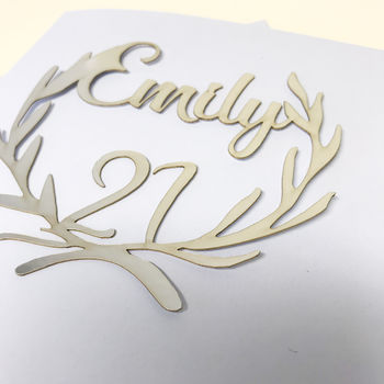 Personalised Papercut 21st Birthday Card, 5 of 11