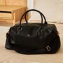 Personalised Weekend Holdall Bag Black, thumbnail 1 of 4