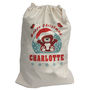 Christmas Sack Personalised With Penguin, thumbnail 2 of 3