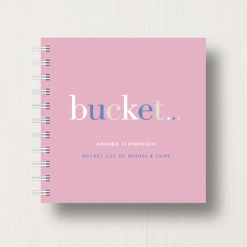 Personalised 'Bucket' List Small Notebook, 10 of 10