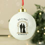 Mr And Mrs Christmas Bauble, thumbnail 4 of 5