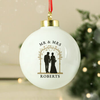 Mr And Mrs Christmas Bauble, 4 of 5