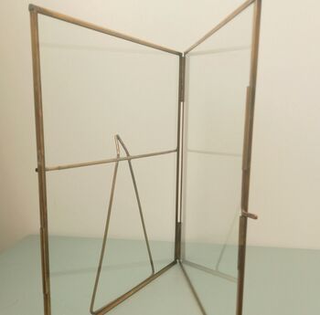 Pure Brass Photo Frame / Recycled Glass, 2 of 5