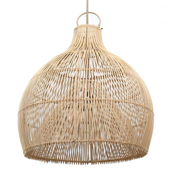 Large Lobster Pot Rattan Lampshade, 5 of 7