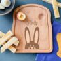 Personalised Hiding Easter Bunny Egg And Toast Board, thumbnail 1 of 2