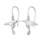 Hummingbird Hook Earrings, Silver Or Gold Plated, thumbnail 5 of 6