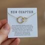 New Chapter Interlocking Necklace – New Beginnings Gift, thumbnail 1 of 8