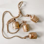 Antique Metal Cowbell Garland, thumbnail 1 of 3