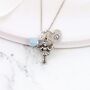 Silver Fairy Necklace With Birthstone And Letter Charm, thumbnail 1 of 12