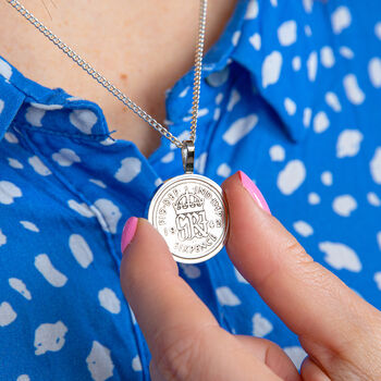 Lucky Sixpence Year Coin Necklace 1928 To 1967, 6 of 12