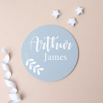 Personalised Baby Name Announcement Disc, 6 of 10