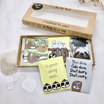 Sloth Gifts: Cute Sloth Tea Gift Set, 12 of 12