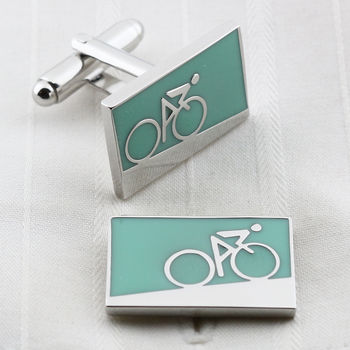 Cycling Cufflinks Uphill And Downhill, 2 of 6