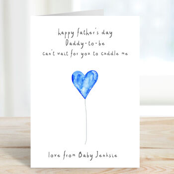 ''Daddy To Be Balloon'' Father's Day Card From Bump, 2 of 2