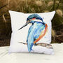 Inky Kingfisher Outdoor Cushion For Garden Furniture, thumbnail 8 of 9