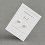 Friendship Knot Heart Earrings In Sterling Silver, thumbnail 1 of 10