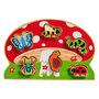 Wooden Toy Minibeast Shape Sorter Tray Puzzle, thumbnail 4 of 5