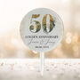 50th Wedding Anniversary Personalised Cake Topper, thumbnail 1 of 5