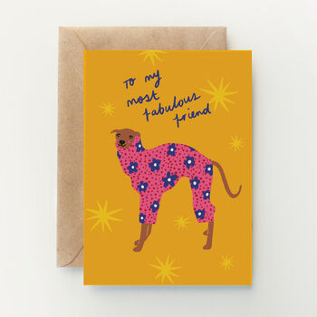 To My Most Fabulous Friend Cute Dog Galentines Card, 3 of 3