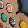 British Isles Beer Collector Cap Map Wall Art, thumbnail 4 of 6