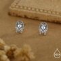 Sterling Silver Egyptian Pharaoh Stud Earrings, thumbnail 1 of 12