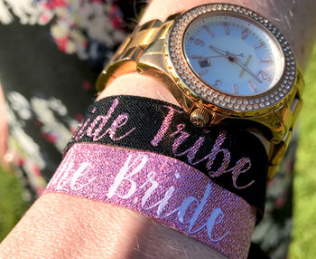 Bride Tribe Rose Gold Hen Party Wristbands, 7 of 8