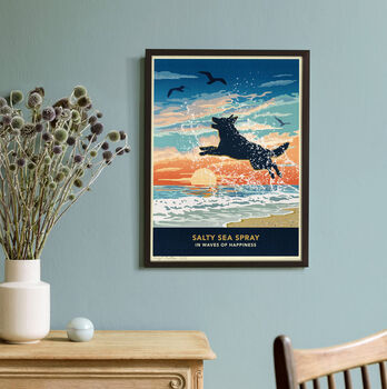Seaside German Shepherd Print. Limited Edition Dog Lover’s Gift, 4 of 10