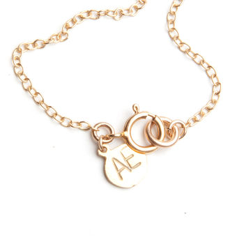 Personalised Valentine Gold Love Heart Charm Bracelet, 3 of 4