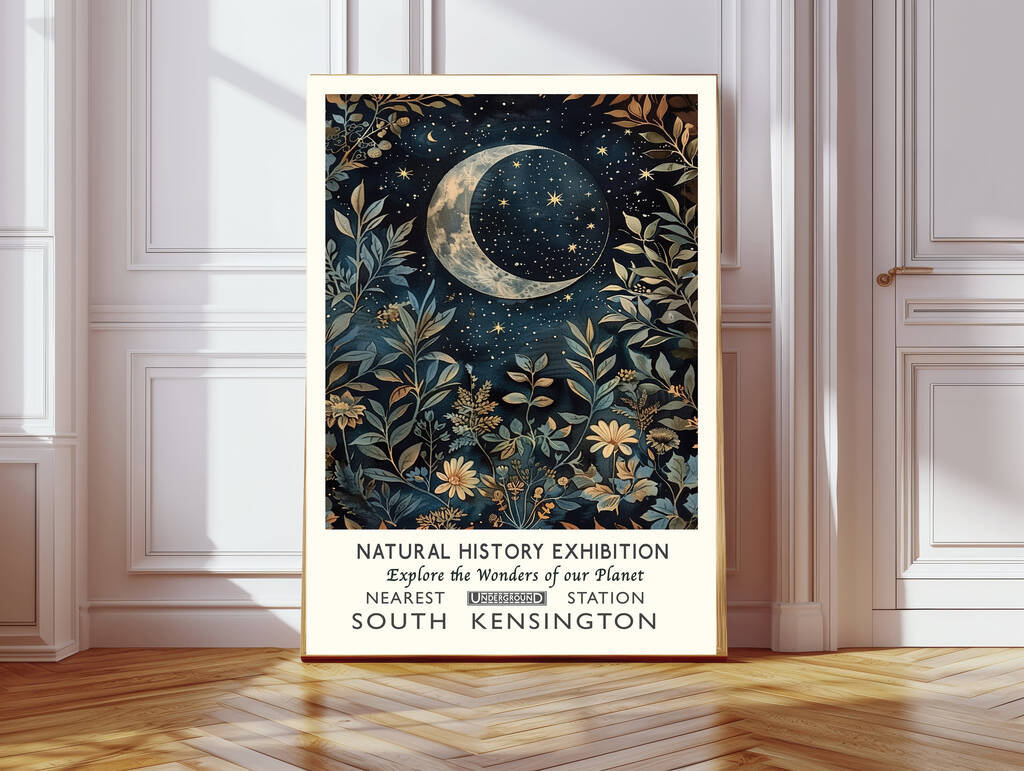 Natural History Museum Moon Art Print, 1 of 4