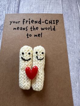 Chips Crochet Birthday Thank You Card Handmade, 9 of 12