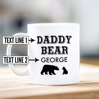 Personalised Father's Day Mug, Animal Design, 2 of 5