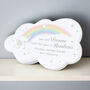 Personalised Rainbow Elephant Cloud Memorial Resin Ston, thumbnail 4 of 4