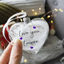 Love You Memory Feather Christmas Bauble, thumbnail 1 of 9