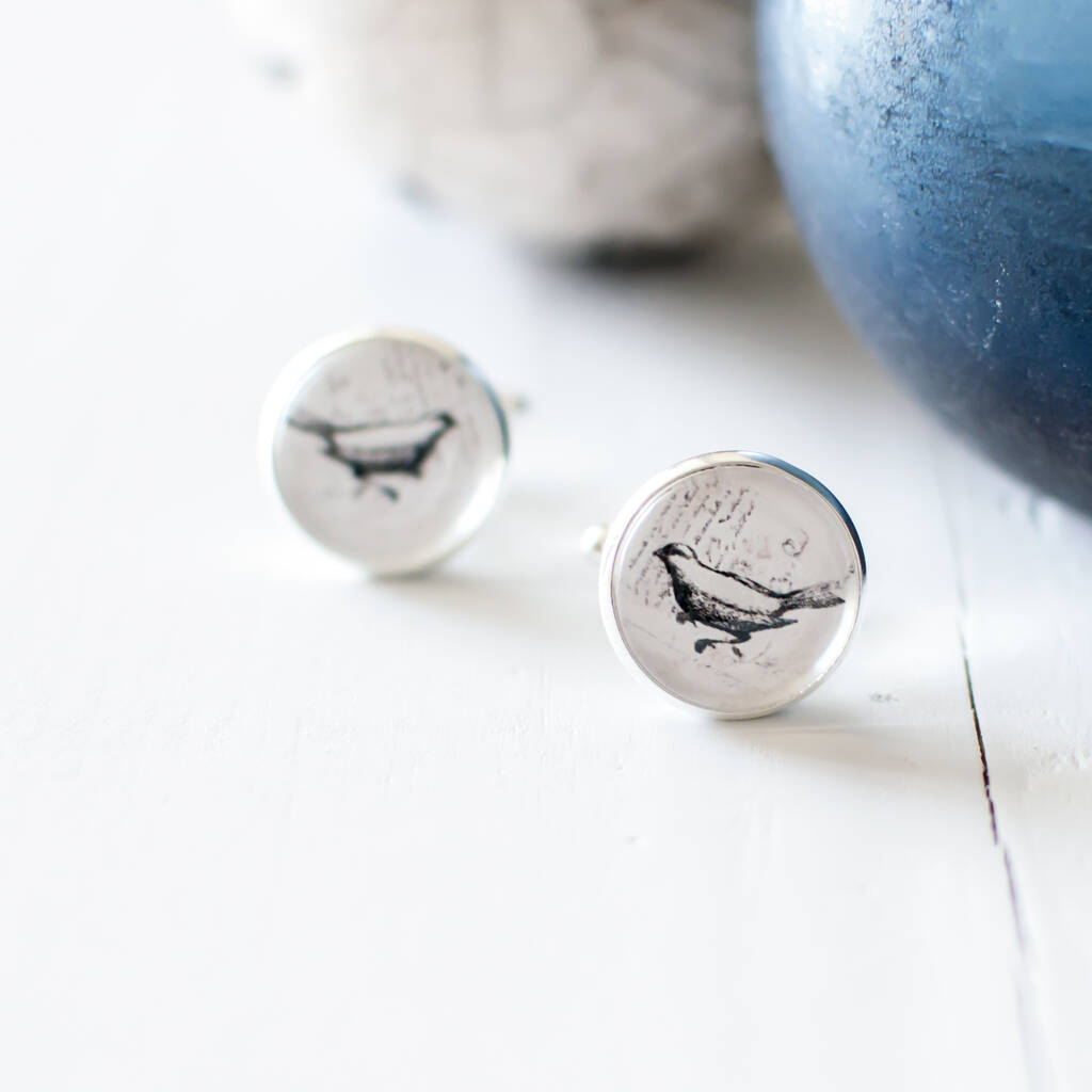 Black Bird Cufflinks By Juju Treasures