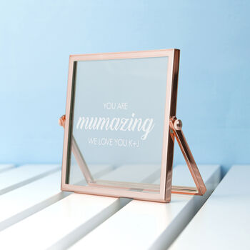 Personalised Mum's Rose Gold Plated Frame, 12 of 12
