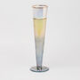G Decor Set Of Four Grey Hammered Champagne Glasses, thumbnail 2 of 4