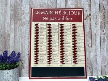 French Shopping List Pense Bete Planner Reusable Grocery Checklist, 3 of 9