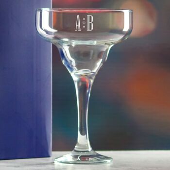Margarita Glass With Initials, 4 of 7