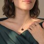 Raw Garnet January Birthstone Necklace Gold Or Silver, thumbnail 4 of 6