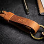 'Griff' Personalised Leather Clasp Keyring, thumbnail 2 of 5