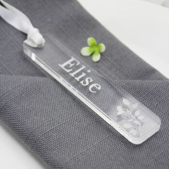 Engraved Clear Acrylic Name Tag, 3 of 4