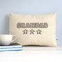 Personalised Name Cushion Gift For Dad / Grandad, thumbnail 1 of 10