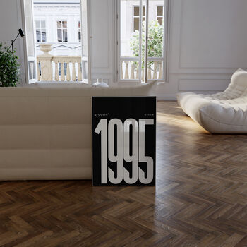 Personalised 'Groovin' Since Year Print Custom Poster, 7 of 11